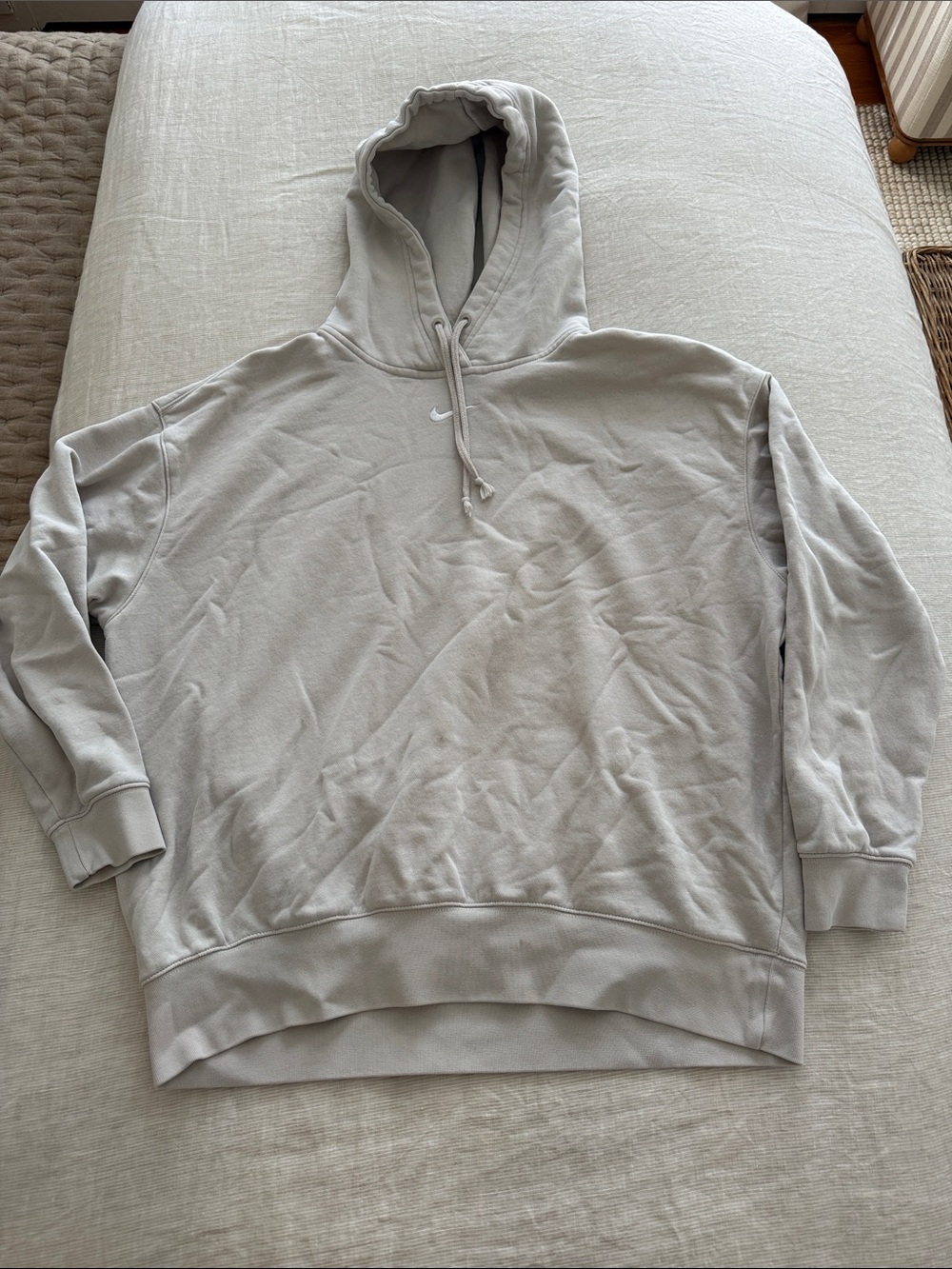 Nike Beige Crewneck Hoodie Sweatshirt